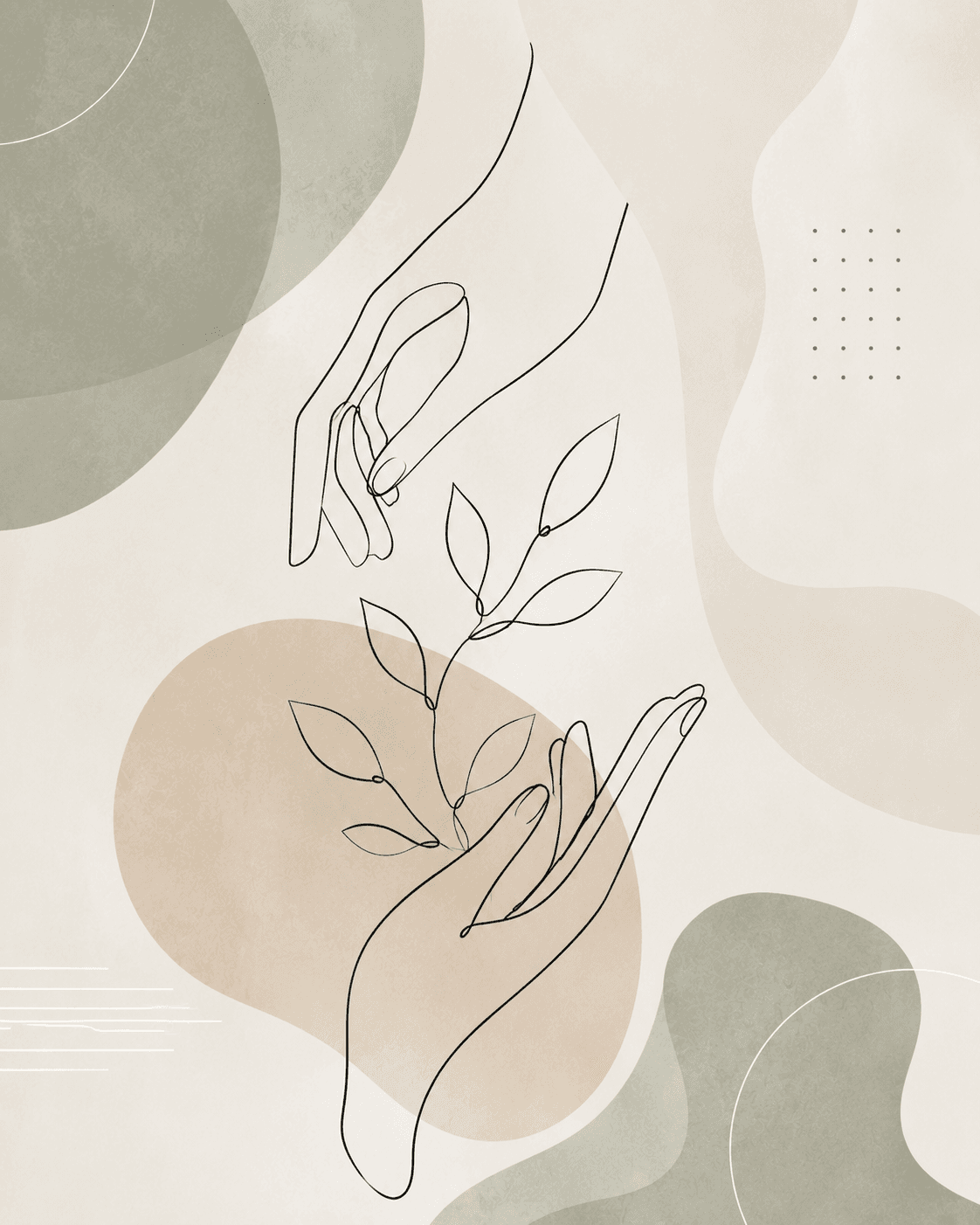 Minimalist Hands from the Organic Wellness collection