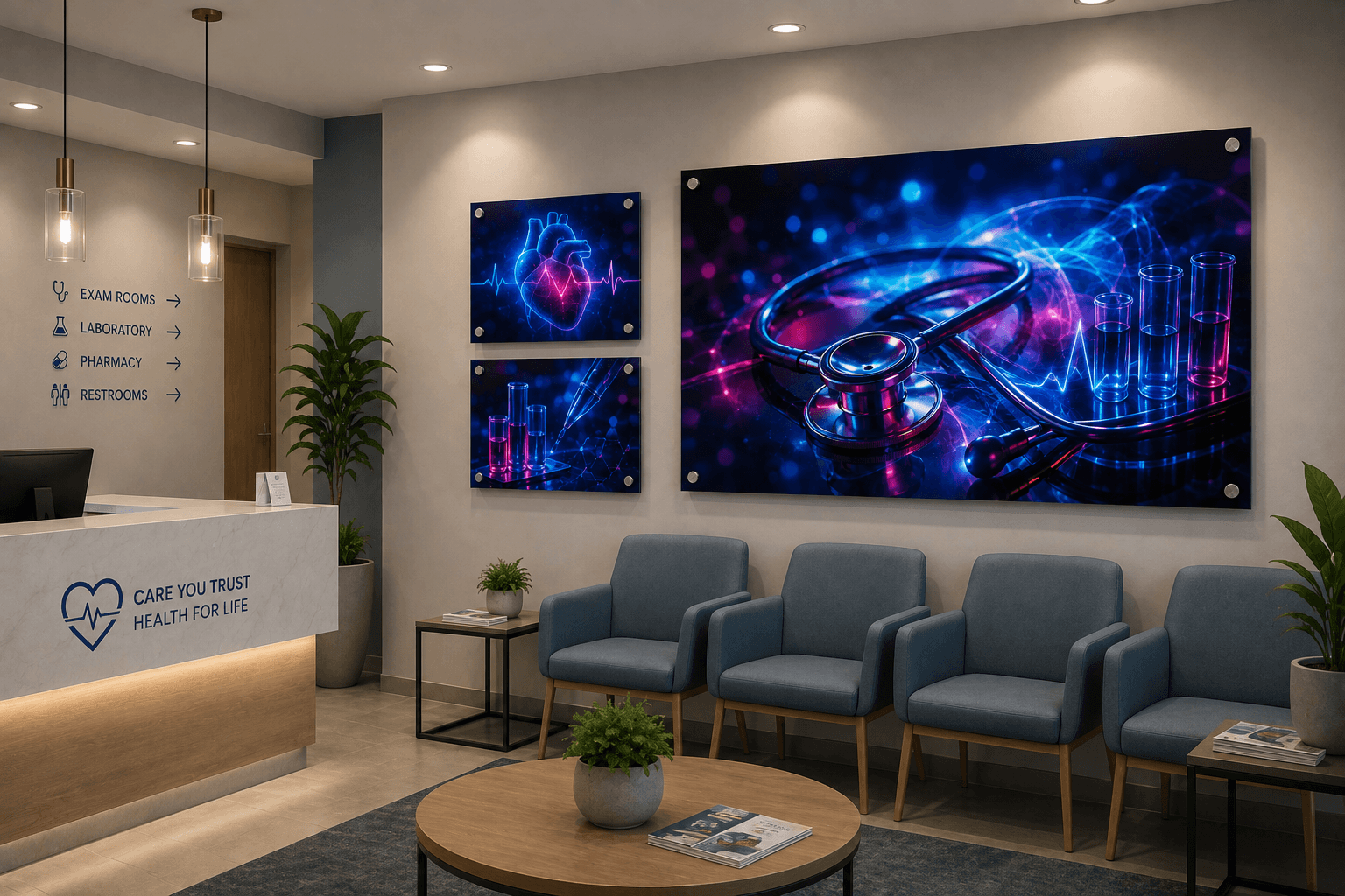 Medical Atmosphere installation mockup 2